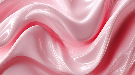 Leinwandbilder - Abstract liquid background with soft pink metal wave