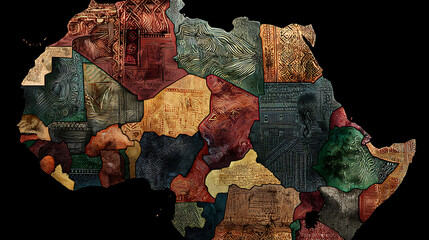 Aufkleber - world map