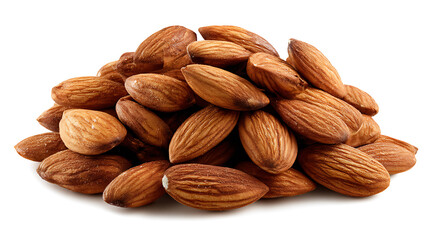 Poster - Almonds dryfruit heap isolated