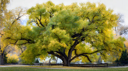 Poster - American elm tree