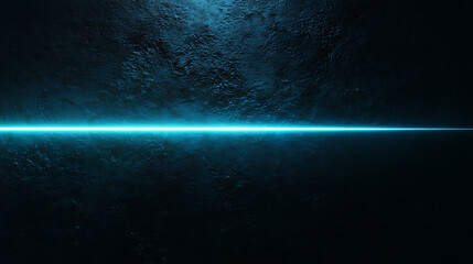 Aufkleber - Beam of neon blue light in space, dark textured background, futuristic simple, minimal wallpaper