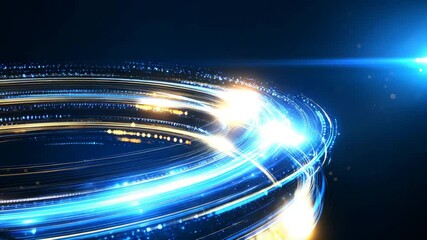 Poster - Dynamic Swirls of Light and Color Creating Abstract Background Design