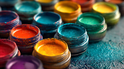Poster - Colorful paint as illustration