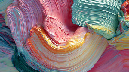 Poster - Colorful paint as illustration
