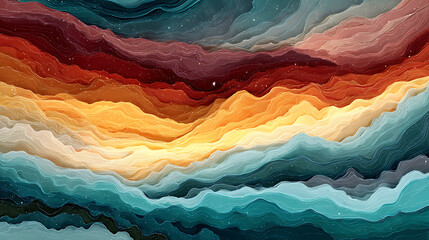 Aufkleber - Colorful abstract layers as background wallpaper