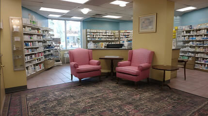 Poster - Pharmacy drug store waiting area