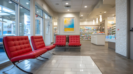 Poster - Pharmacy drug store waiting area