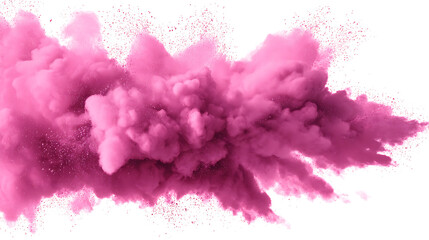 Aufkleber - Pink smoke paint explosion powder splash isolated