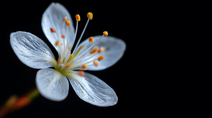 Poster - White flower isolated