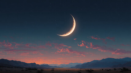 Fototapete - Ramadan crescent moon