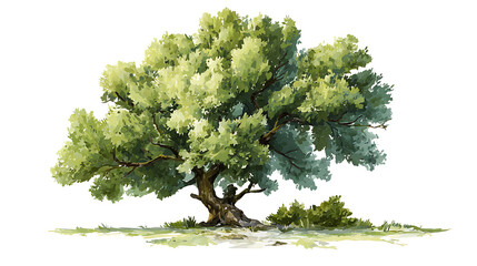 Poster - Green tree isolated