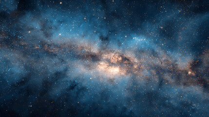 Aufkleber - Ultramarine galaxy of stars outer space textures with sparkly