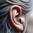 © Waris - Body parts. Closeup of male ear.