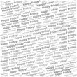 © Danawan Purbanggoro - Typography pattern in grayscale showing repeated phrase Happy Friday for casual celebration.