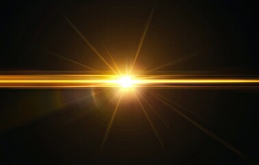 Poster - A radiant burst of golden light emanates from the center. creating an ethereal atmosphere against a dark backdrop. perfect for artistic and inspirational uses