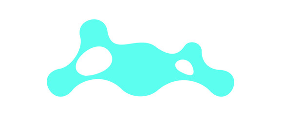 Wall Mural - y2k abstract metaball pattern. retro icon with modern shape and flat aesthetic. this graphic element