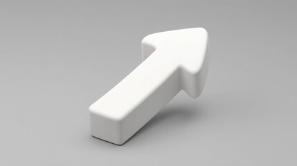 Poster - Minimalist asset flow icon representing clean capital movement on a gray background with a white object emphasis