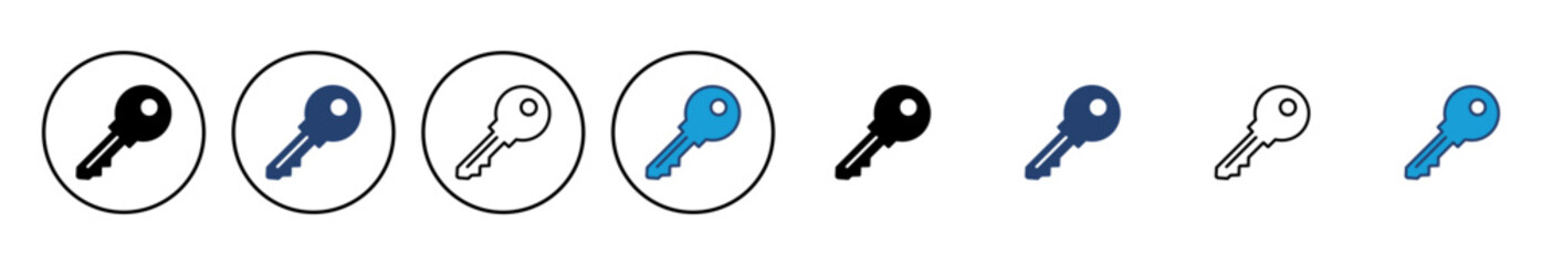 Fototapete - Key icon vector. Key vector icon. Key symbol