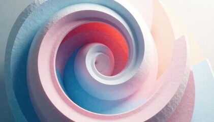 Wall Mural - a simple, elegant spiral design rendered in a clean, minimalist style , cycle, white, vortex
