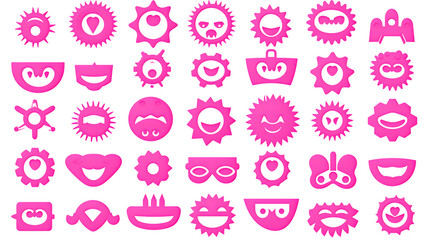 Professional Tools and Gear Glyph Icons with Flat Design Style for Business and Industry Applications