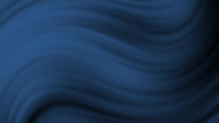 Poster - A dark, wavy, blue abstract background with flowing lines and soft gradients.