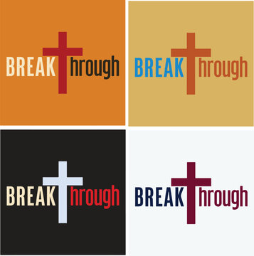 Modern Christian Breakthrough Logo Design for Hats.eps