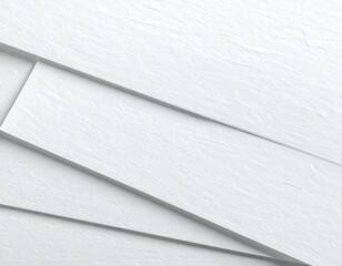 Poster - Abstract Geometric Shapes In White