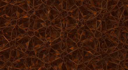 Poster - Fractal Crystallization: Abstract network of lines creates a unique visual texture, reminiscent of geological formations and offering a sophisticated aesthetic.