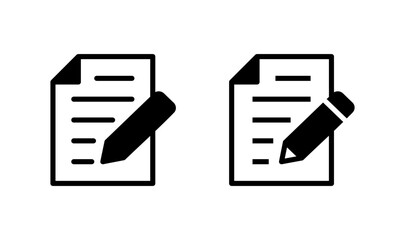 Note icon logo design. notepad sign and symbol