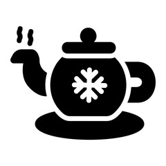 Wall Mural - teapot solid icon