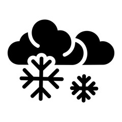 Wall Mural - snow solid icon
