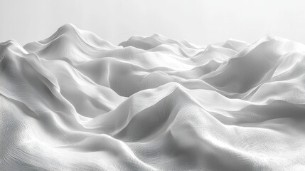 Poster - realistic minimalist side view of a textured white 3d background in 4k resolution exhibiting abstrac