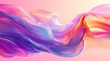 Poster - artistic 3d fluid with realistic flowing color blending into a beautiful abstract 4k background from