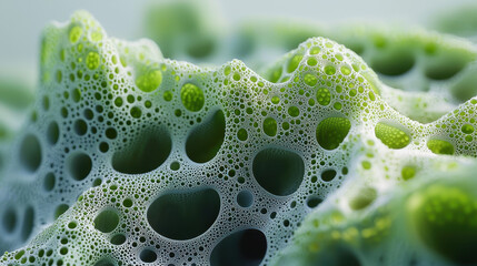 Poster - A realistic 4K 3D artistic background showcasing nature inspired patterns with intricate details and organic structures, generating a sense of depth and wonder.