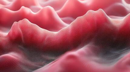Poster - captivating realistic 4k 3d background showcasing a side angle view of smooth, undulating shapes and