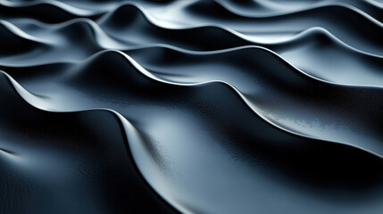 Poster - contemporary 3d background showing realistic flowing lines from a side angle in 4k resolution, exhib