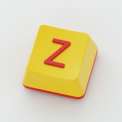 Fototapete - Keyboard Key With Letter Z, Concept of Technology and Alphabet