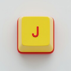 Poster - Letter J Key: Colorful, Modern Style for Typography and Design Elements