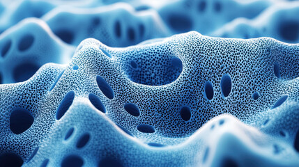 Poster - An intricate 3D rendered background showcasing a dynamic interplay of realistic textures and patterns, presented in stunning 4K resolution from a side angle view.