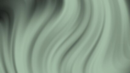 Poster - Soft, flowing green and black abstract waves create a gentle, soothing visual effect.