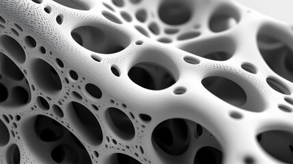 Poster - A 3D rendered background showcases a realistic fluid pattern with interconnected porous structures in high resolution 4K from a side angle perspective indeed now wow.