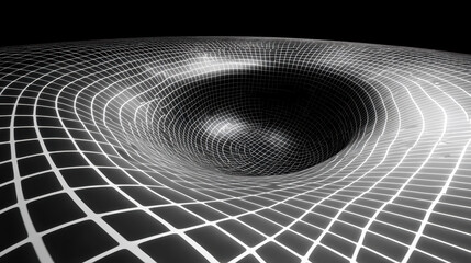 Poster - An abstract 3D visualization of frequency with a realistic wave pattern displaying a dynamic digital landscape in a striking high resolution 4K rende.