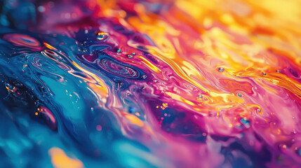 Poster - Abstract modern 3D background featu vibrant realistic colors and an expressionistic design captured in 4K resolution from a dynamic side angle perspective.