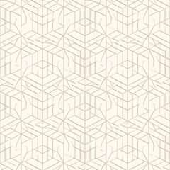 Poster - Abstract geometric pattern background in neutral beige tones for modern design projects and creative backdrops