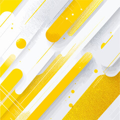 Poster - Modern abstract background with yellow and white geometric shapes creating a dynamic and stylish design for contemporary projects