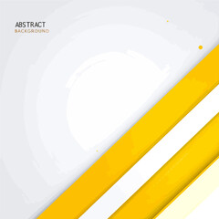 Poster - Modern yellow and white abstract background design for presentations and creative projects with geometric shapes and clean lines, creating a dynamic visual effect