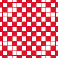 Poster - Red and White Checkered Pattern Design for Festive Tablecloth Backgrounds and Creative Projects