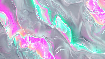Poster - Dynamic abstract waves in bright colors digital art modern design vibrant environment aesthetic perspective