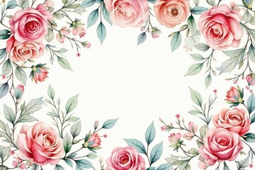 Wall Mural - delicate watercolor paisley floral pattern, soft pastel hues, paisley, beautiful