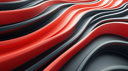 Poster - a dynamic 3d background with realistic sound wave patterns showcased in 4k from a side angle featu r